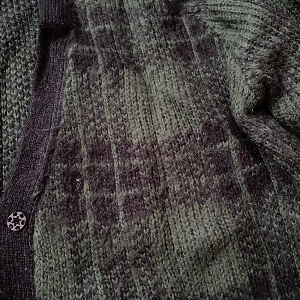 Torrid Green & Black Plaid Open Front Cardigan (1) - Picture 8 of 12